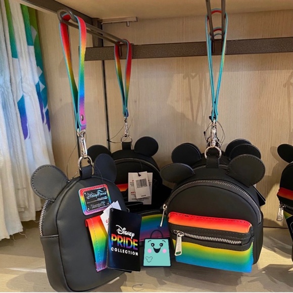 Disney Parks Loungefly Pride Wristlet Backpack - Picture 3 of 5